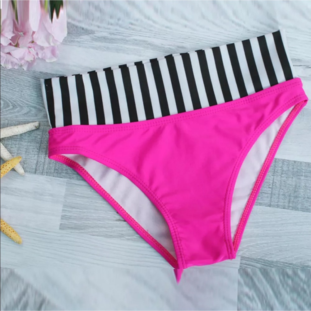 Push Up Padded Pink Polka Dot Bikini - Picture 7 of 7